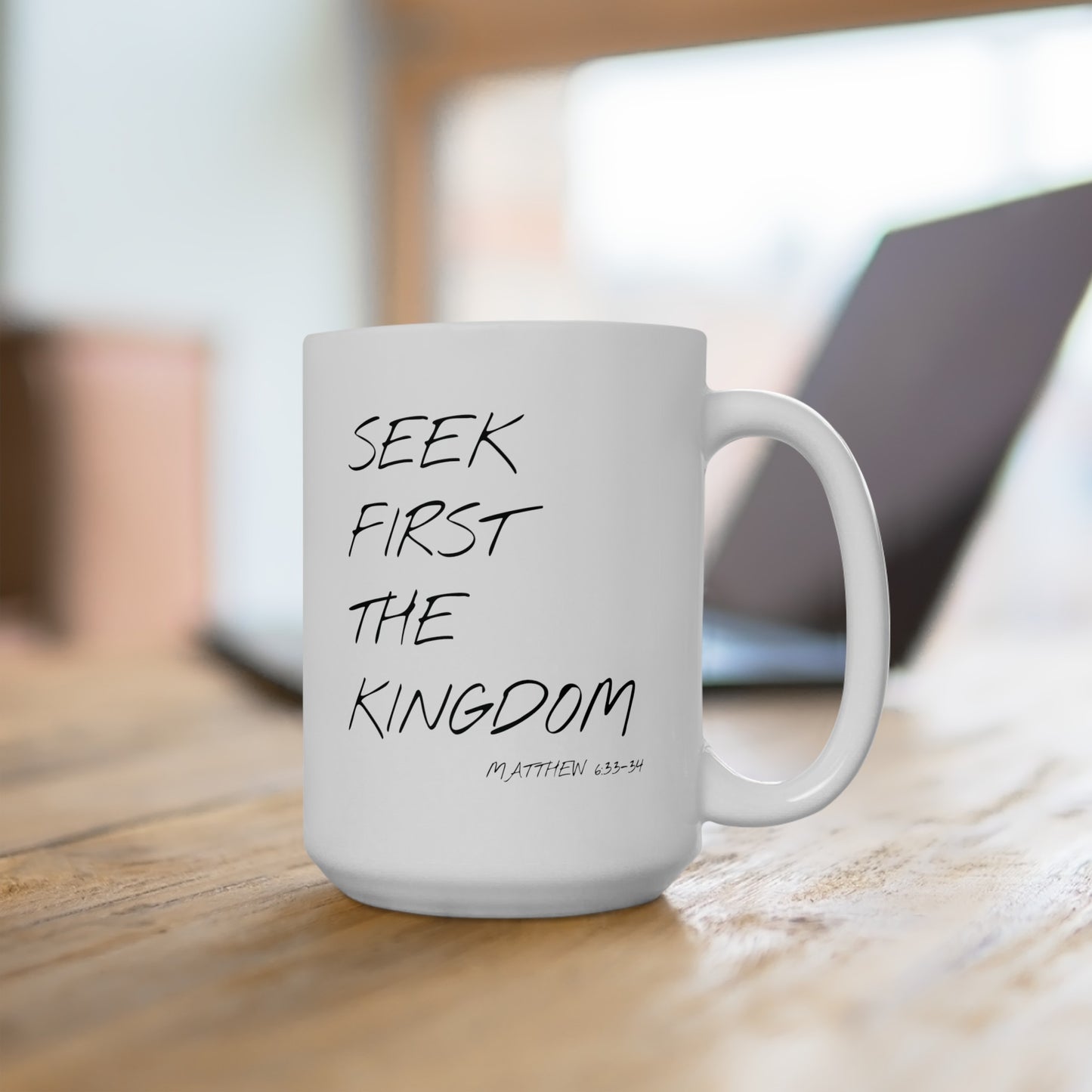 SEEK FIRST Ceramic Mug, (11oz, 15oz)